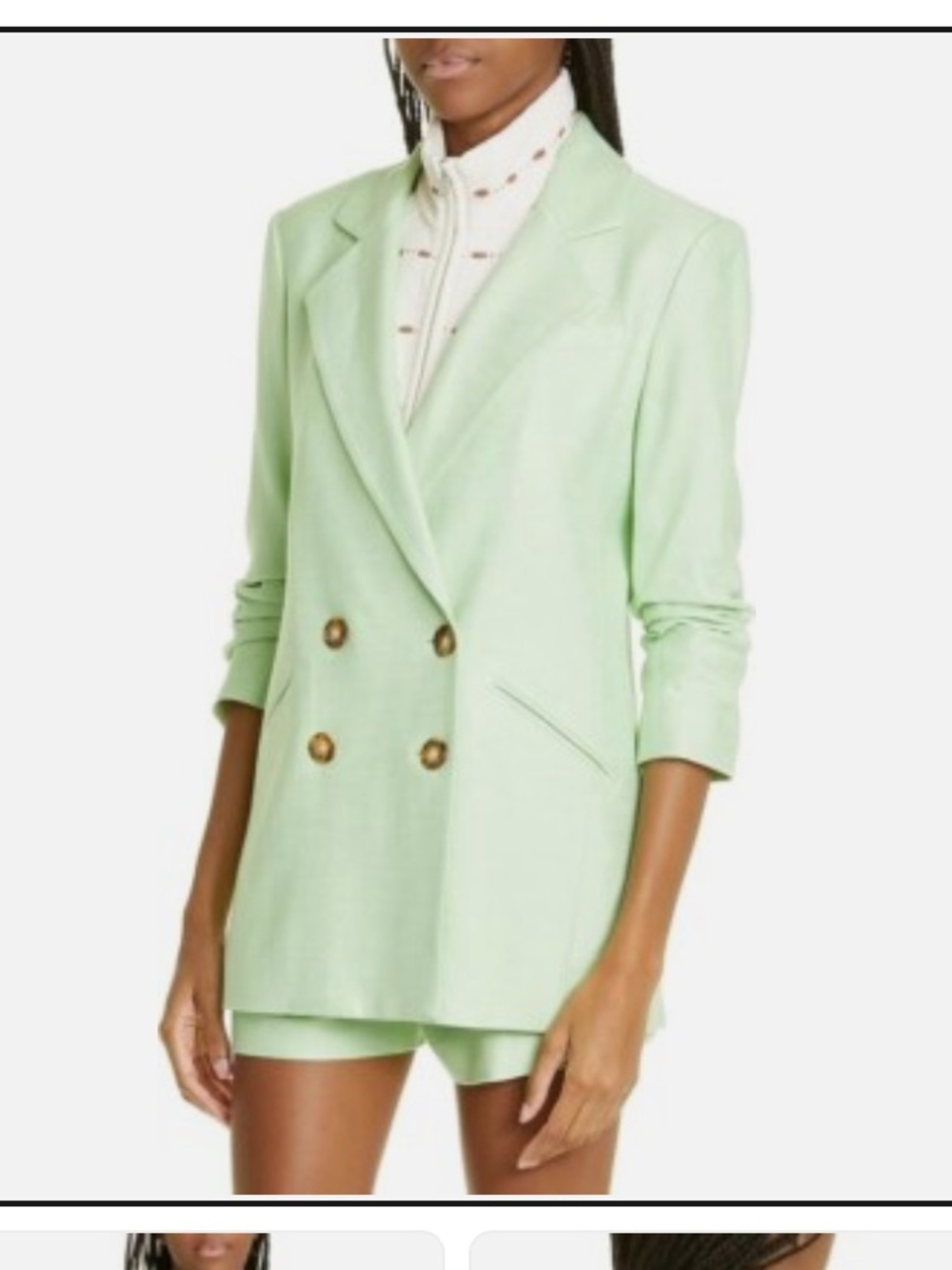 Veronica Beard Mint Green Dickey Blazer